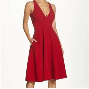 NWT Dress the Population Catalina Dress Garnet Red Sz L Cocktail Sleeveless